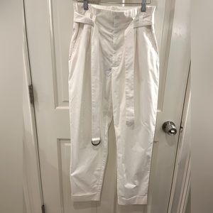 NWT Liebeskind Berlin white paper bag trousers in lightweight cotton size 5